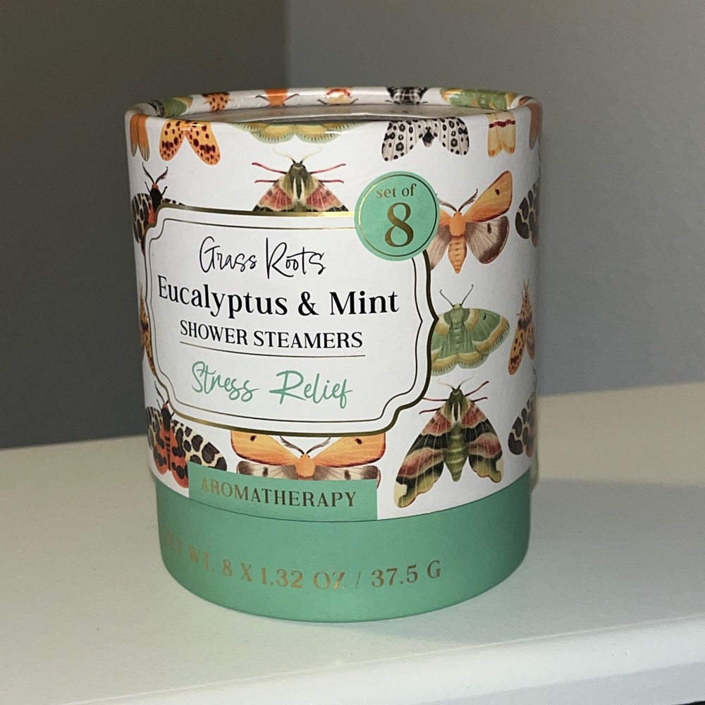Grass Roots Shower Steamers (8pc): Eucalyptus & Mint - stress relief